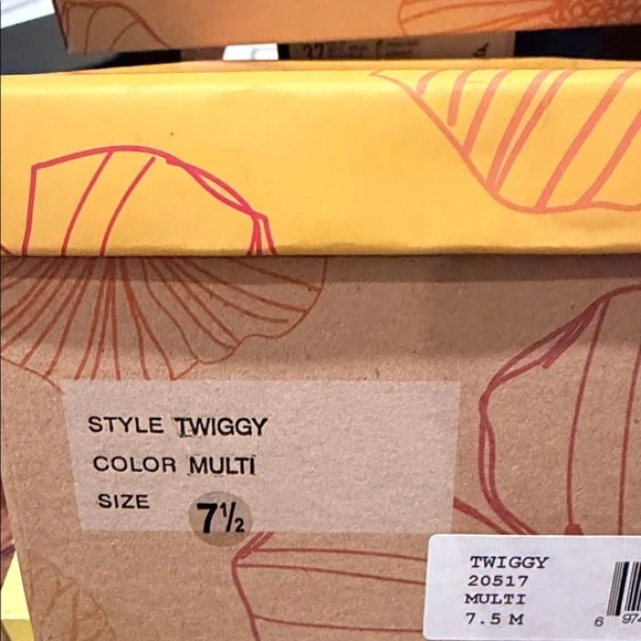 Yellow Box Women's Black Sandals with Colorful Sequins - Picture 2 of 5